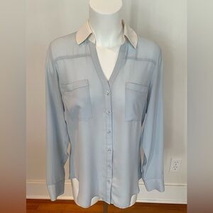 Elegant Light Blue Women's Top